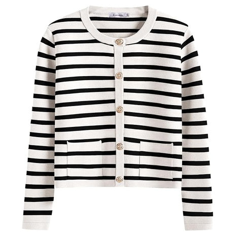 Women's Gold Buttoned Cardigan (11 Colors)