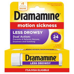 8-Count Dramamine Motion Sickness Long Lasting Relief Less Drowsy