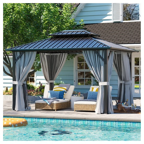 10ft X 12ft JolyDale Hardtop Gazebo With Aluminum Frame