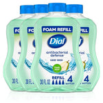 4 Bottles Dial Antibacterial Foaming Hand Soap Refill Fresh Pear Scent 30oz