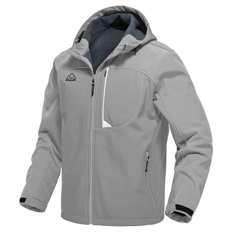 Men's Lightweight Fleece Lined Waterproof Soft Shell Jacket