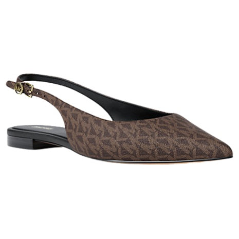 Michael Kors Women's Amali Signature Logo Slingback Flat