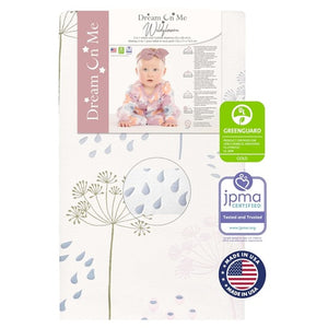 Dream On Me Wildflower 2-in-1 Crib & Toddler Mattress