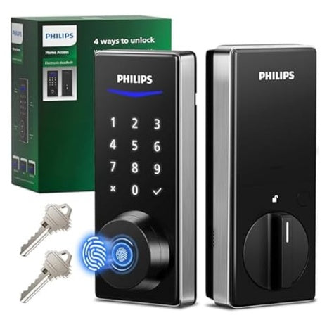 Philips DDL210X Fingerprint Keyless Entry Door Lock W/Touchscreen