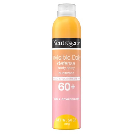 Neutrogena SPF 60+ Invisible Daily Defense Body Sunscreen Spray