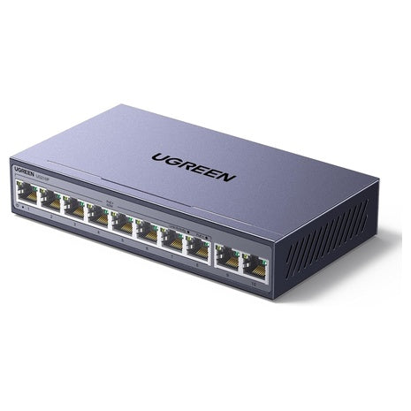 10-Port UGREEN PoE Ethernet Switch W/8 PoE+@60W & 2 Gigabit Uplink