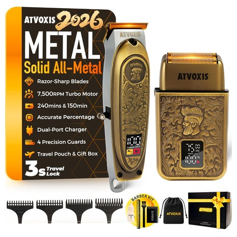 All-Metal Body Razor-Sharp T-Blade Trimmer
