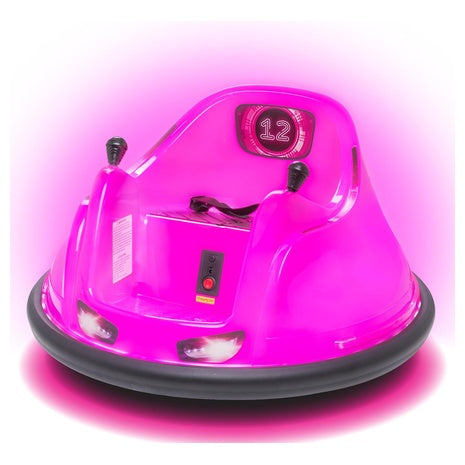 Flybar 6V Pink Glow Bumper Car