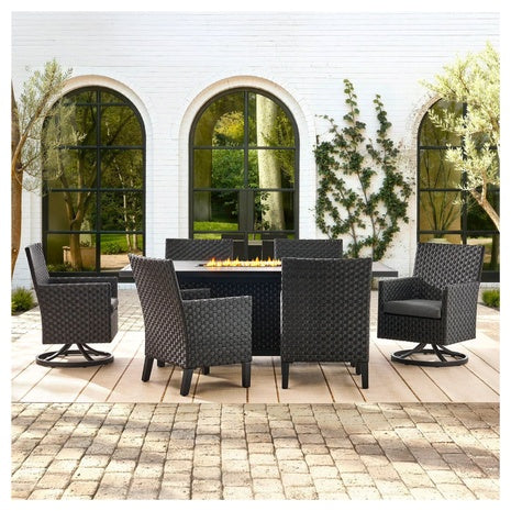 Member's Mark 7-Piece Olympus Fire Dining Set With Sunbrella Fabric