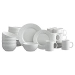 32-Piece Pfaltzgraff Sylvia White Dinnerware Set