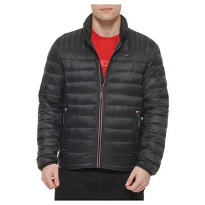 Tommy Hilfiger Men's Classic Mock Turtleneck Packable Puffer Jacket