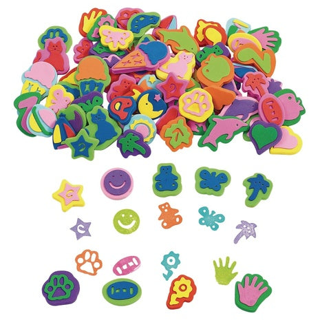 80-Count Mega Foam Stamper Mix With 25 Assorted Designs