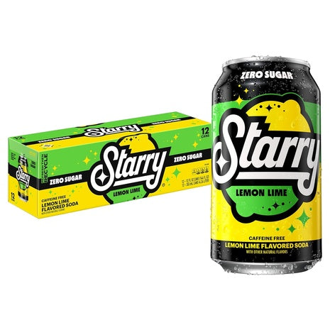 48 Cans Of Starry Zero Sugar Lemon Lime Soda