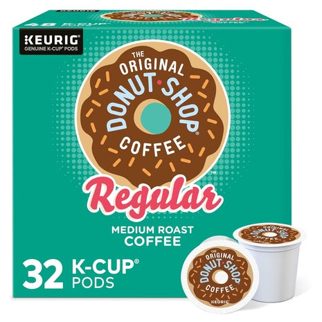 32 Original Donut Shop Single Serve Keurig K-Cup Pods