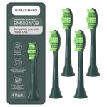 4-Pack Brushmo Electric Replacement Toothbrush Heads (2 Colors)