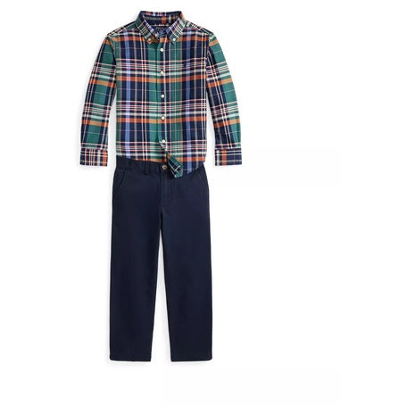 Polo Ralph Lauren Toddler & Little Boys 2-Piece Polo Bear Rugby Shirt and Pant Set