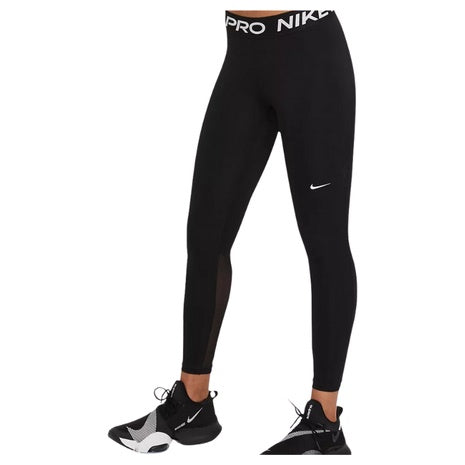 Nike Pro Women's Mid-Rise Mesh Paneled Leggings