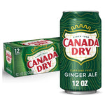 12 Cans Canada Dry Ginger Ale Soda