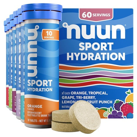6 Pack Of Nuun Sport Electrolyte Tablets Mixed Flavors