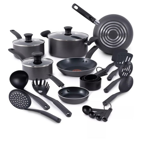 18-Piece T-Fal Initiatives Aluminum Nonstick Cookware Set