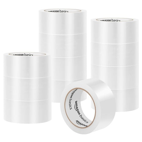 12 Rolls Amazon Basics Clear Packaging Tape