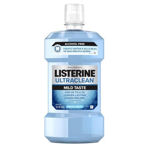 1 L Listerine Ultraclean Alcohol-Free Arctic Mint Tartar Control Oral Rinse