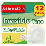 12-Pack Invisible Tape with Dispensers