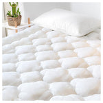 GRT Queen Size Extra Thick Quilted Fitted Mattress Pad