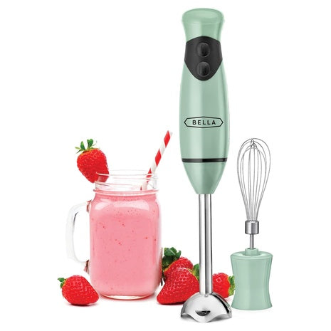 Bella 2-Speed Hand Immersion Blender with Whisk Attachment
