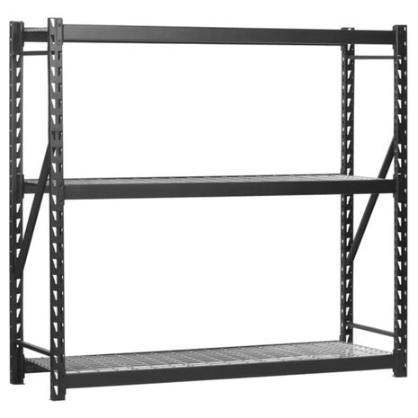 Muscle Rack 77"W X 24"D X 72"H 3-Tier Steel Welded Storage Rack