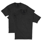 2 Hanes Men's Heavyweight Pocket T-Shirts