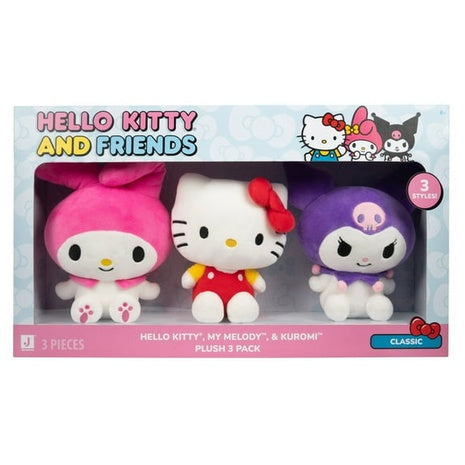 3-Pack Hello Kitty & Friends 8″ Plush