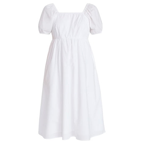 Time And Tru Women's Plus Cotton Back Tie Midi Dress