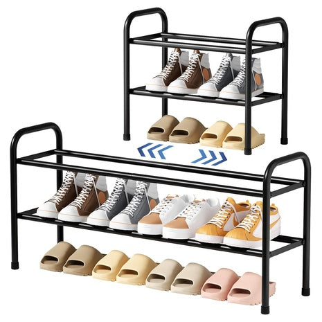 2-Tier Extendable Metal Shoe Rack