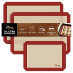 3-Pack Silicone Baking Mats (2 Colors)