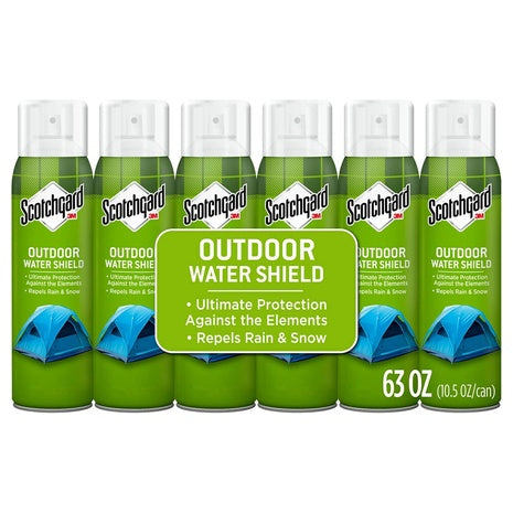 6 Cans of Scotchgard Outdoor Water Shield Fabric Spray