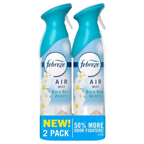 2-Pack Febreze Air Freshener Spray (Bora Bora Waters)
