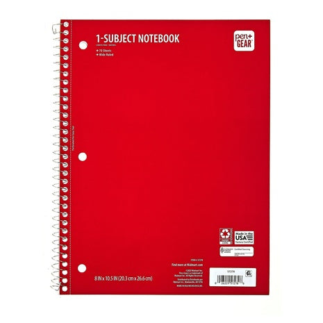 1-Subject Notebook