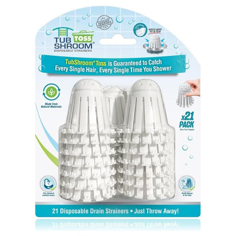 21-Pack TubShroom Toss Disposable Tub Hair Catchers