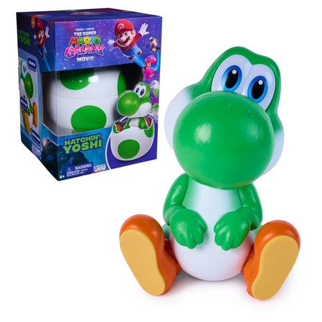 Super Mario Galaxy Movie Hatchin' Yoshi Interactive Yoshi Figure