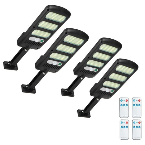 4-Pack 2000LM 213 LEDs Solar Parking Lot Lights