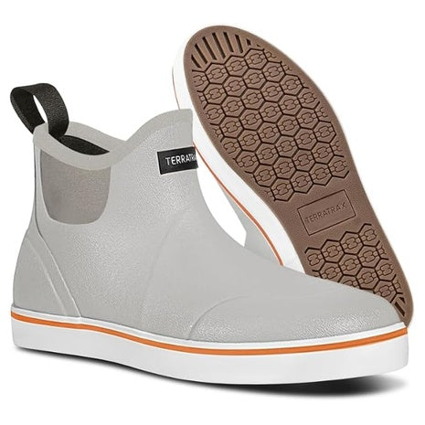 Men's Waterproof Deck Slip On Short Ankle Rubber Shoes