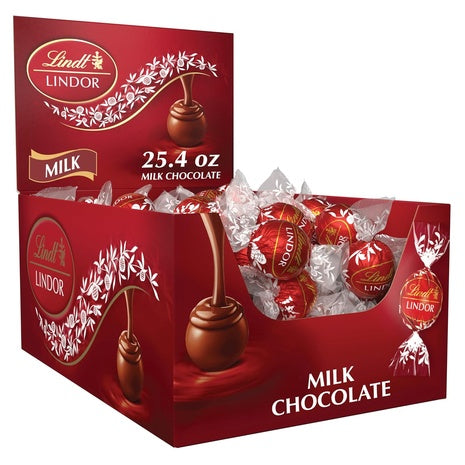 60 Lindt Lindor Milk Chocolate Truffles (Kof-K Dairy)