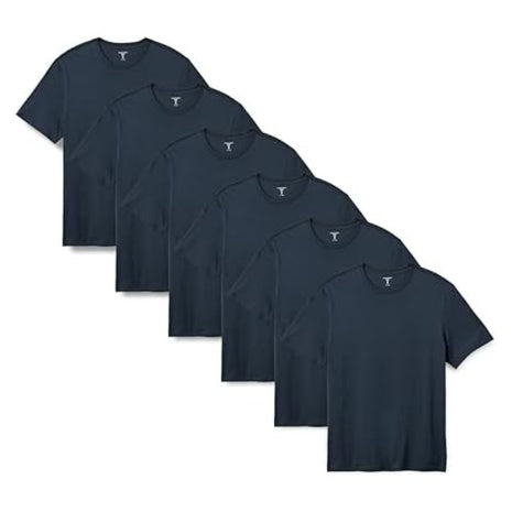 6-Pack Amazon Essentials Men's Regular Fit Short Sleeve T-Shirt