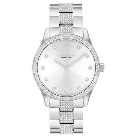 Coach Women's Silver Brooks Stainless Steel Crystal Watch