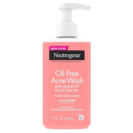 Pump Bottle Neutrogena Oil-Free Acne Face Wash (9.1 fl oz)