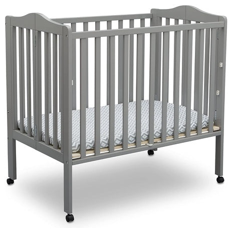 Delta Children Folding Portable Mini Baby Crib (2 Colors)