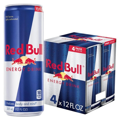4 Cans of Red Bull Energy Drinks (12 oz, 9 Flavors)