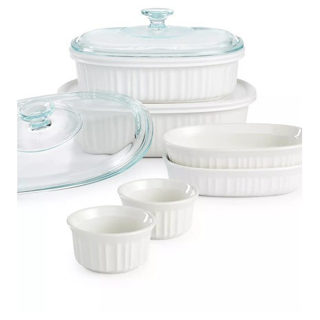 10-Piece Corningware French White Bakeware Set