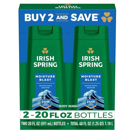 2-Pack Irish Spring Men's Body Wash